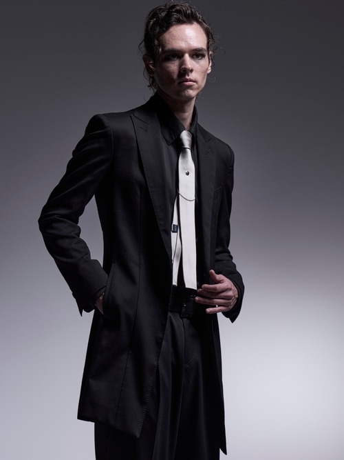 SALE30%OFF/kiryuyrik������奦����奦/Silky Loan Side Rib Shirt/Black.