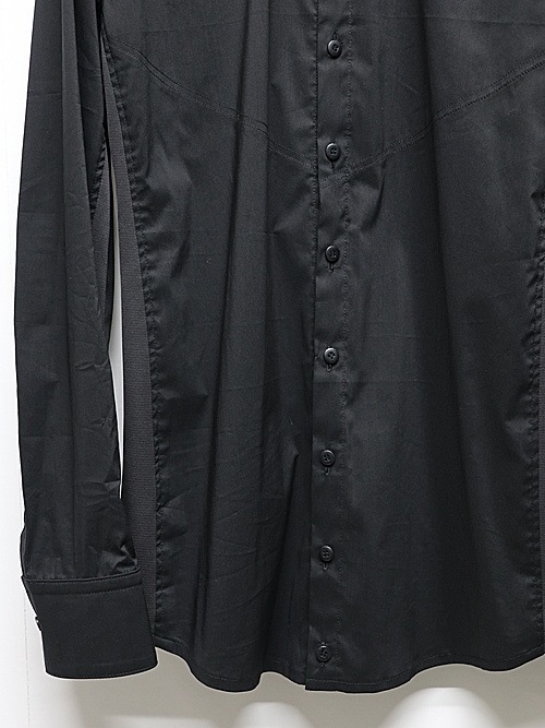 SALE30%OFF/kiryuyrik������奦����奦/Silky Loan Side Rib Shirt/Black.