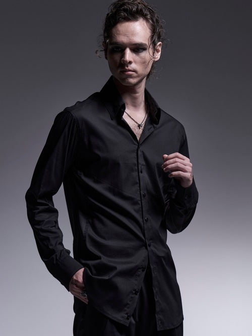 SALE30%OFF/kiryuyrik������奦����奦/Silky Loan Side Rib Shirt/Black.