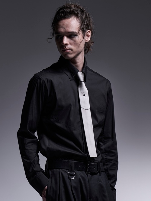 SALE30%OFF/kiryuyrik������奦����奦/Silky Loan Side Rib Shirt/Black.