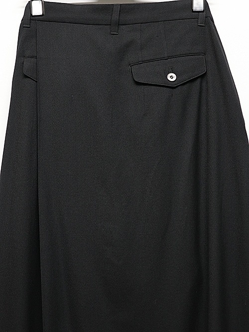 JULIUSꥦ/WOOL/VISCOSE CREPE TROUSERS4/BLACK