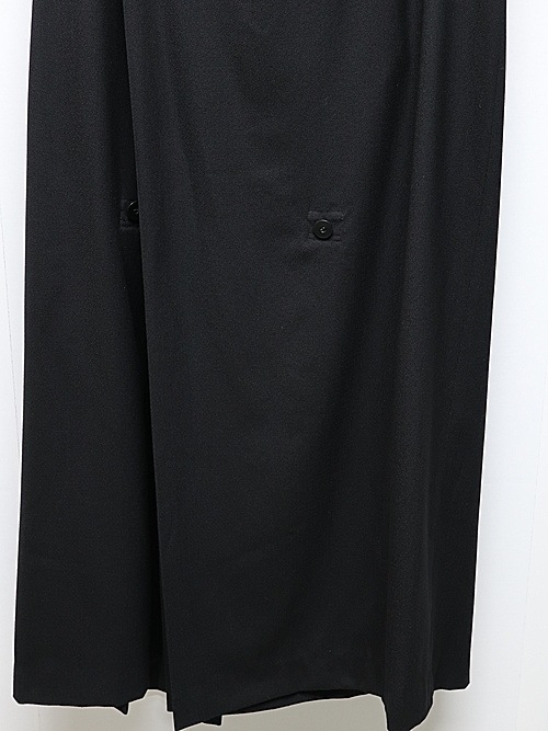 JULIUSꥦ/WOOL/VISCOSE CREPE TROUSERS4/BLACK