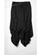 (ͽ)89ͽ/JULIUSꥦ/WOOL/VISCOSE CREPE TROUSERS4/BLACK