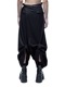 (ͽ)89ͽ/JULIUSꥦ/WOOL/VISCOSE CREPE TROUSERS4/BLACK