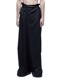 (ͽ)89ͽ/JULIUSꥦ/WOOL/VISCOSE CREPE TROUSERS4/BLACK