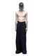 (ͽ)89ͽ/JULIUSꥦ/WOOL/VISCOSE CREPE TROUSERS4/BLACK