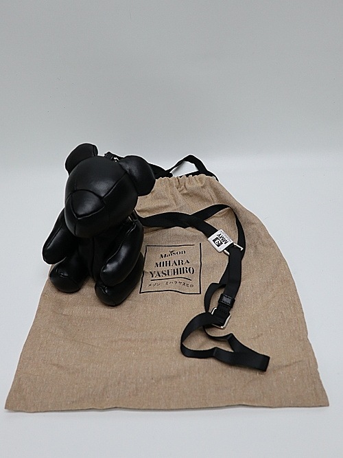 Maison MIHARA YASUHIRO��SHEEP SKIN�� DOLLS BEAR MINIMINI BAG/BLK.