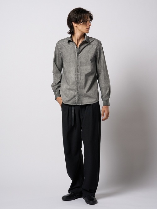 (ͽ���ʡ�2��3������ͽ��/wjk�����֥른��������/dyed regular shirt/d.gray