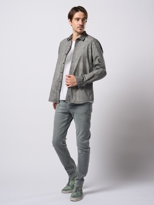 (ͽ���ʡ�2��3������ͽ��/wjk�����֥른��������/dyed regular shirt/d.gray