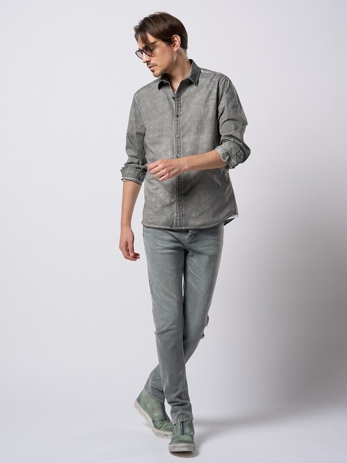 (ͽ���ʡ�2��3������ͽ��/wjk�����֥른��������/dyed regular shirt/d.gray