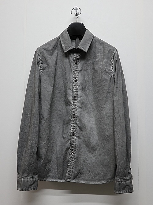 wjk�����֥른��������/dyed regular shirt/d.gray