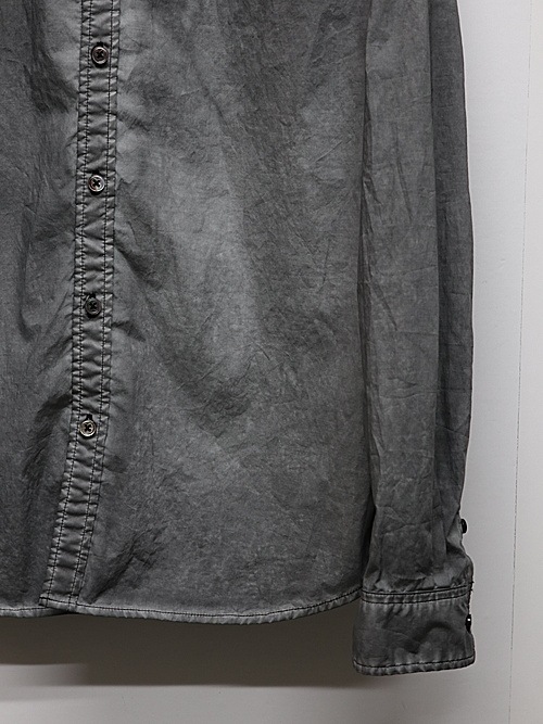 wjk�����֥른��������/dyed regular shirt/d.gray