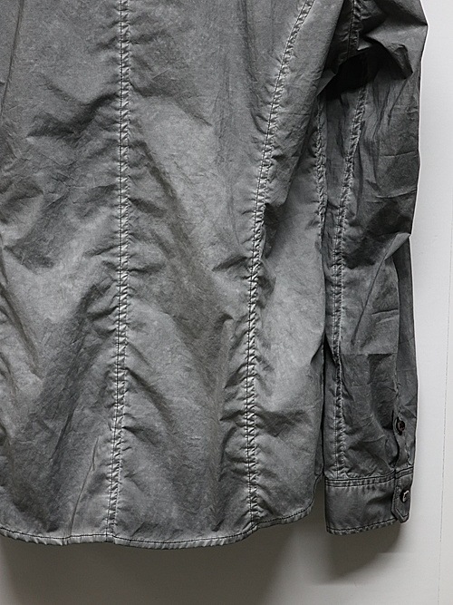 wjk�����֥른��������/dyed regular shirt/d.gray