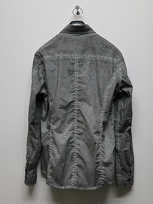 wjk�����֥른��������/dyed regular shirt/d.gray