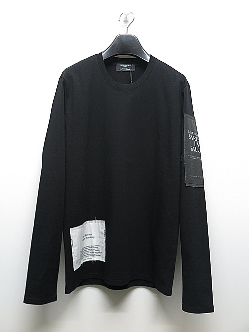 �㴰���nude:masahiko maruyama ���̡���:�ޥ��ҥ��ޥ���/LONG SLEEVE T SHIRT w/PRINTED PATCHES/Black