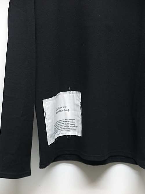 �㴰���nude:masahiko maruyama ���̡���:�ޥ��ҥ��ޥ���/LONG SLEEVE T SHIRT w/PRINTED PATCHES/Black