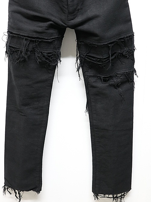 nude:masahiko maruyama ̡:ޥҥޥ/Cotton Double Cloth GARMENT DYED PANTS/Black.