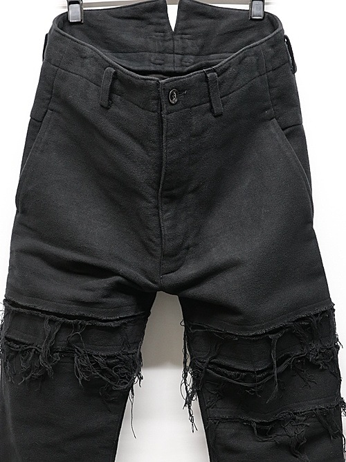 nude:masahiko maruyama ̡:ޥҥޥ/Cotton Double Cloth GARMENT DYED PANTS/Black.