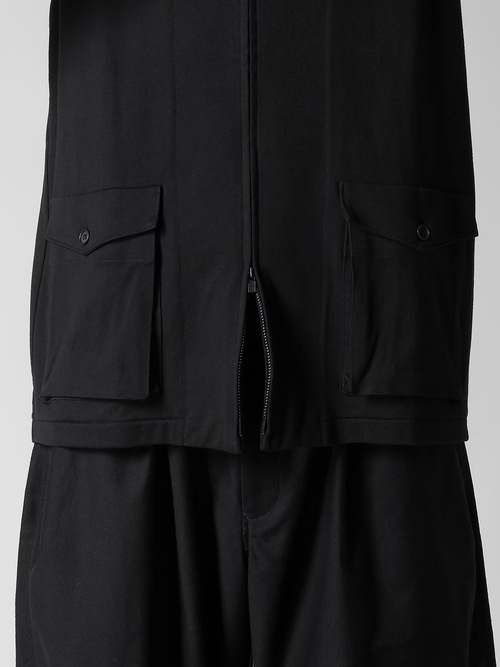 Yohji Yamamoto襦ޥ/40/2ŷ REաZIP٥/BLACK