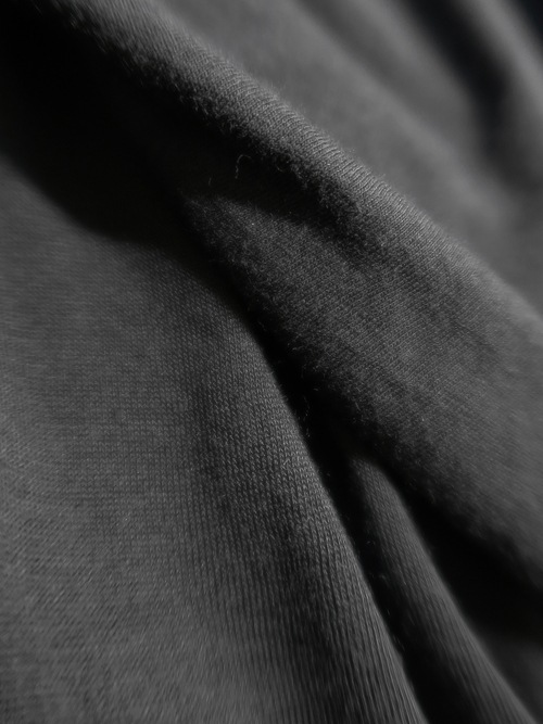 (ͽ)79ͽ/nude:masahiko maruyama ̡:ޥҥޥ/40/- Cotton Wool Jersey Tencel Jersey LAYERED HIGH NECK PULLOVER/Black
