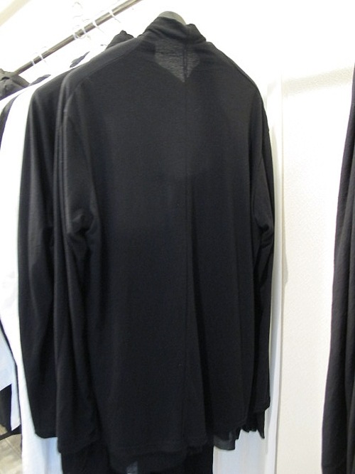 (ͽ)79ͽ/nude:masahiko maruyama ̡:ޥҥޥ/40/- Cotton Wool Jersey Tencel Jersey LAYERED HIGH NECK PULLOVER/Black