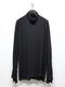 nude:masahiko maruyama ̡:ޥҥޥ/40/- Cotton Wool Jersey Tencel Jersey LAYERED HIGH NECK PULLOVER/Black