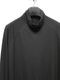 nude:masahiko maruyama ̡:ޥҥޥ/40/- Cotton Wool Jersey Tencel Jersey LAYERED HIGH NECK PULLOVER/Black