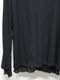 nude:masahiko maruyama ̡:ޥҥޥ/40/- Cotton Wool Jersey Tencel Jersey LAYERED HIGH NECK PULLOVER/Black