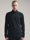 (ͽ)79ͽ/nude:masahiko maruyama ̡:ޥҥޥ/40/- Cotton Wool Jersey Tencel Jersey LAYERED HIGH NECK PULLOVER/Black