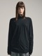 (ͽ)79ͽ/nude:masahiko maruyama ̡:ޥҥޥ/40/- Cotton Wool Jersey Tencel Jersey LAYERED HIGH NECK PULLOVER/Black