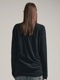 (ͽ)79ͽ/nude:masahiko maruyama ̡:ޥҥޥ/40/- Cotton Wool Jersey Tencel Jersey LAYERED HIGH NECK PULLOVER/Black
