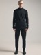(ͽ)79ͽ/nude:masahiko maruyama ̡:ޥҥޥ/40/- Cotton Wool Jersey Tencel Jersey LAYERED HIGH NECK PULLOVER/Black