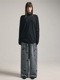 (ͽ)79ͽ/nude:masahiko maruyama ̡:ޥҥޥ/40/- Cotton Wool Jersey Tencel Jersey LAYERED HIGH NECK PULLOVER/Black