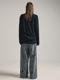 (ͽ)79ͽ/nude:masahiko maruyama ̡:ޥҥޥ/40/- Cotton Wool Jersey Tencel Jersey LAYERED HIGH NECK PULLOVER/Black