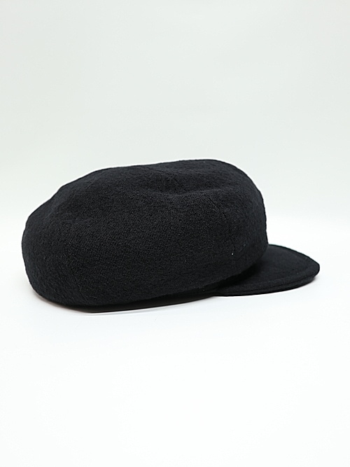 新品　YOHJI YAMAMOTO ヨウジ・ヤマモト　黒のキャスケット yohji yamamoto - TWILL CASQUETTE （BLACK） / ツイル