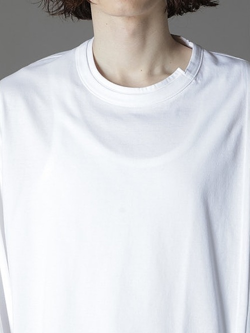 Ground Y饦ɥ磻/30/- COTTON JERSEY MIX BLOCK LONG SLEEVED T-SHIRT/BLACK