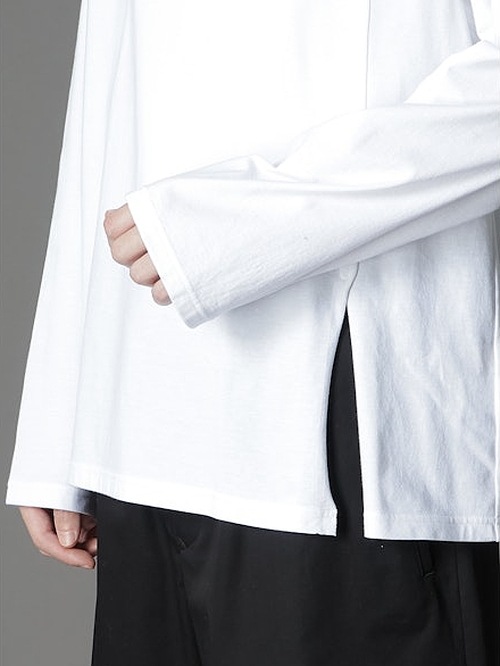 Ground Y饦ɥ磻/30/- COTTON JERSEY MIX BLOCK LONG SLEEVED T-SHIRT/BLACK