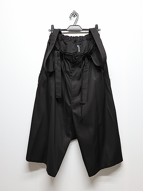 Ground Y饦ɥ磻/TR VIYELLA SUSPENDER PANTS/BLACK