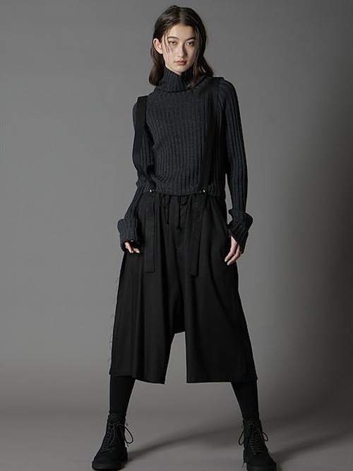 Ground Y饦ɥ磻/TR VIYELLA SUSPENDER PANTS/BLACK