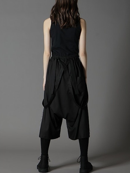 Ground Y饦ɥ磻/TR VIYELLA SUSPENDER PANTS/BLACK