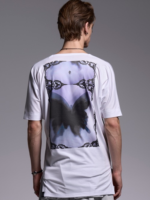 (ͽ���ʡ�4��5������ͽ��/kiryuyrik������奦����奦/BEATENJIKU KIMONO Sleeve-T/White