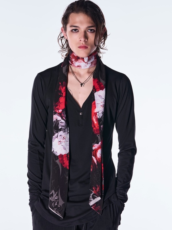(ͽ���ʡ�9������10������ͽ��/kiryuyrik������奦����奦/Goth Flora Suede Satin Stoal/Black