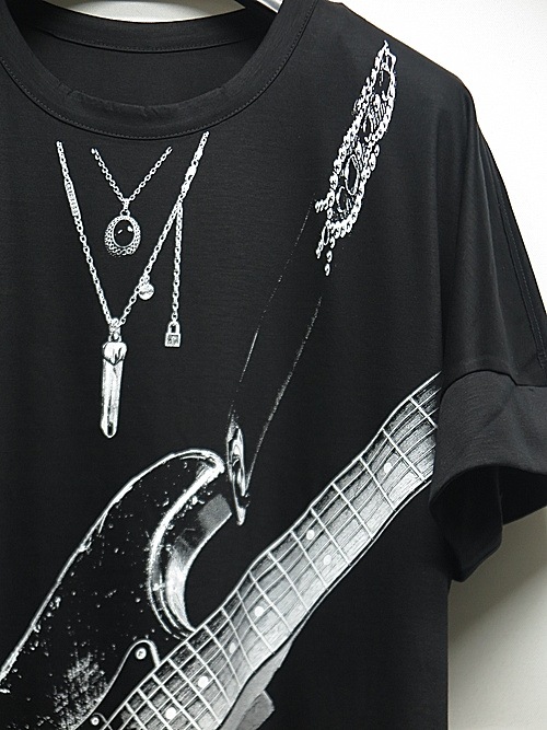 �㴰���THE ONENESS�������ͥ�/Viscose x OrganigCotton Jersey LooseDolmanT-Shirts/BLK