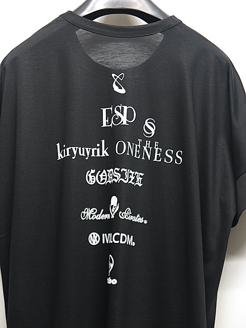 �㴰���THE ONENESS�������ͥ�/Viscose x OrganigCotton Jersey LooseDolmanT-Shirts/BLK
