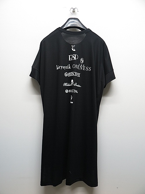 �㴰���THE ONENESS�������ͥ�/Viscose x OrganigCotton Jersey LooseDolmanT-Shirts/BLK