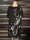 �㴰���THE ONENESS�������ͥ�/Viscose x OrganigCotton Jersey LooseDolmanT-Shirts/BLK