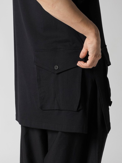 Yohji Yamamoto���襦����ޥ��/40/2ŷ�� RE BIG�٥���/BLACK.
