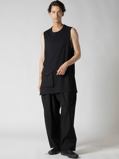Yohji Yamamoto���襦����ޥ��/40/2ŷ�� RE BIG�٥���/BLACK.