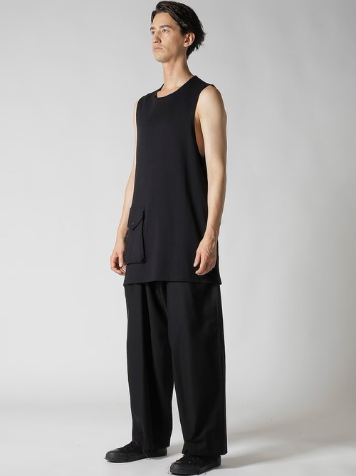 Yohji Yamamoto���襦����ޥ��/40/2ŷ�� RE BIG�٥���/BLACK.