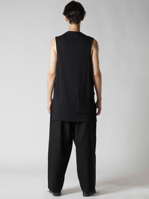 Yohji Yamamoto���襦����ޥ��/40/2ŷ�� RE BIG�٥���/BLACK.